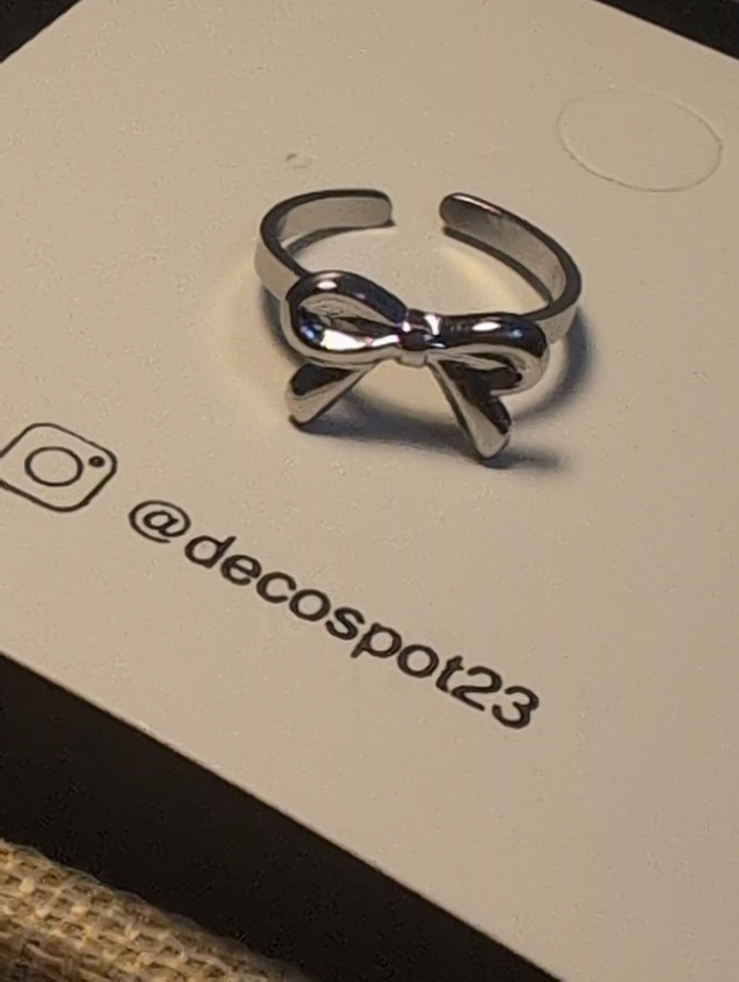 Bowtie 🎀 Stainless steel ring