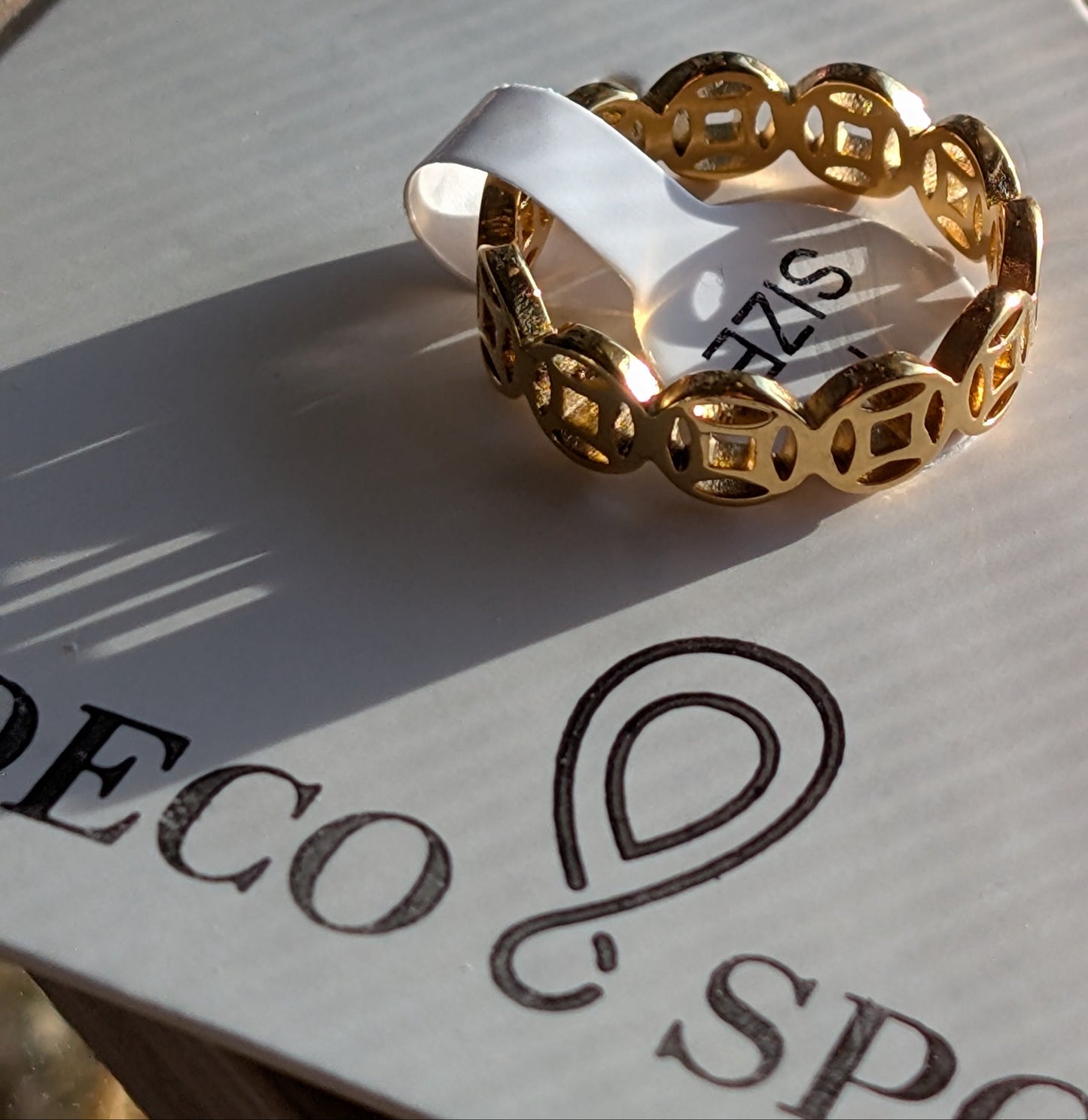 18k Gold Plated Coins Ring 🪙