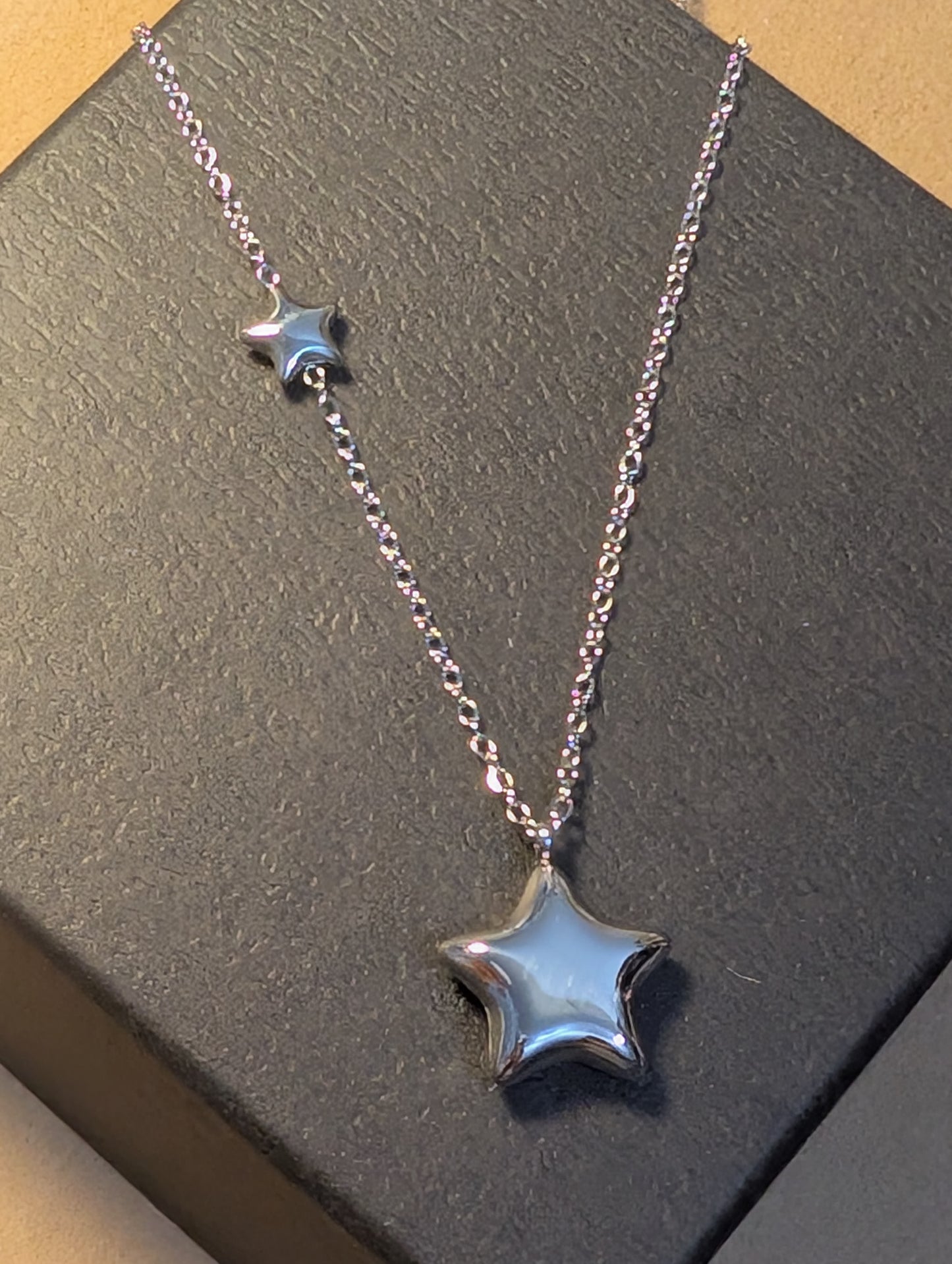 Two Stars 🌟 Design Stainless Steel Necklaces