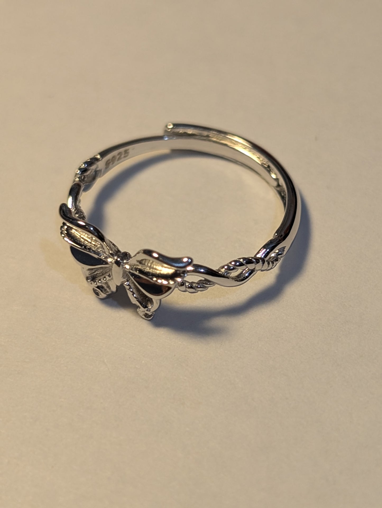 Butterfly s925 Sterling Silver Adjustable Ring 💛