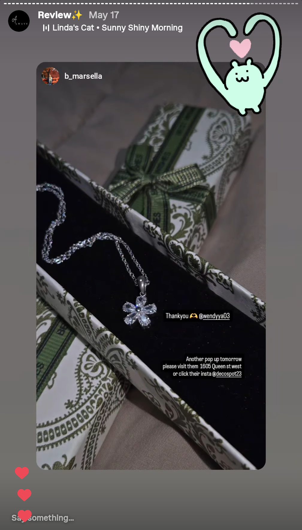 Lovely Reviews 𐙚⋆°｡⋆♡ from our Customers 💓 🙏Thank You for tagging us and make a heartfelt review for us 🥺🫶