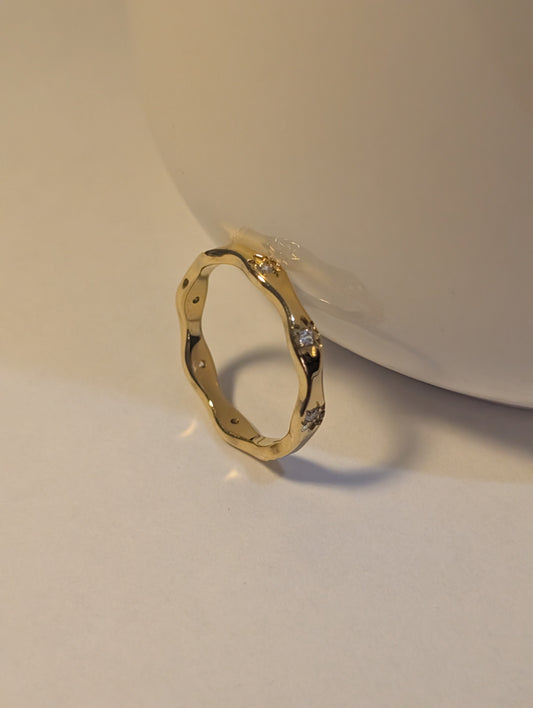 Golden Era Stainless Steel Plated With 18k Gold Ring