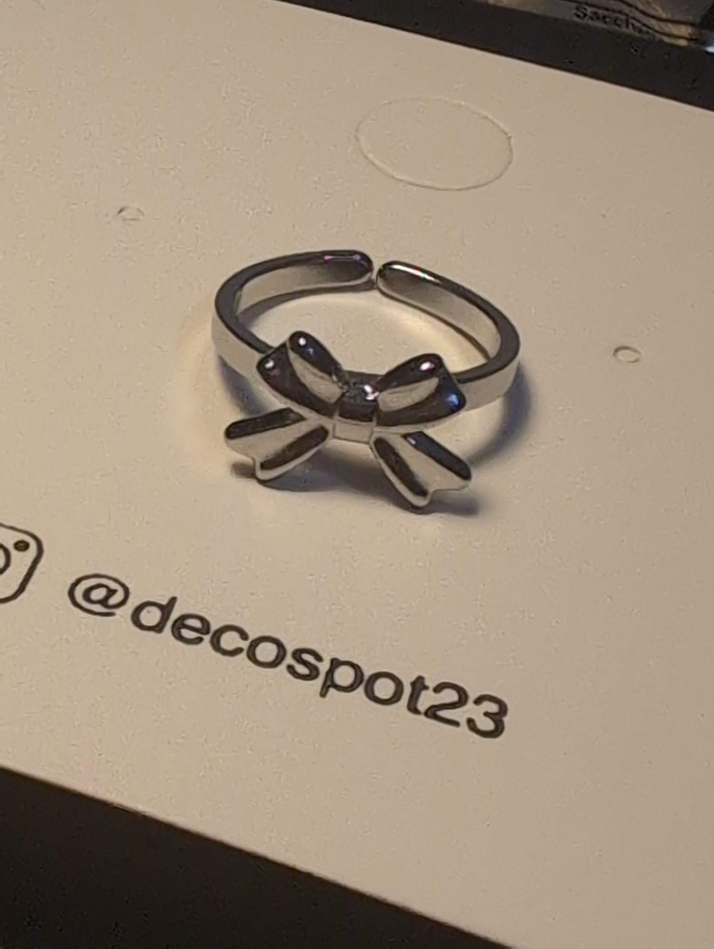 Bowtie 🎀 Stainless steel ring
