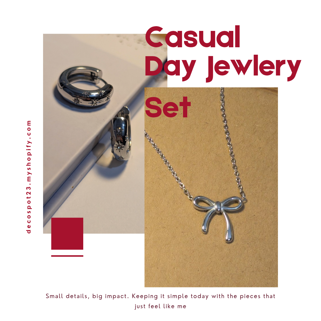 Stainless Steel Jewelry Sets | Curated Looks for Office, Casual & Party