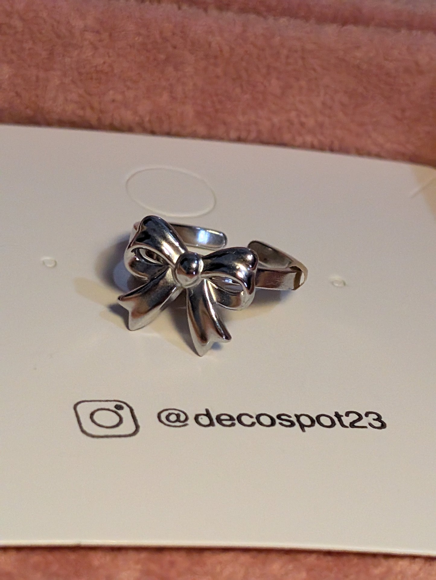 Bowtie 🎀 Stainless steel ring