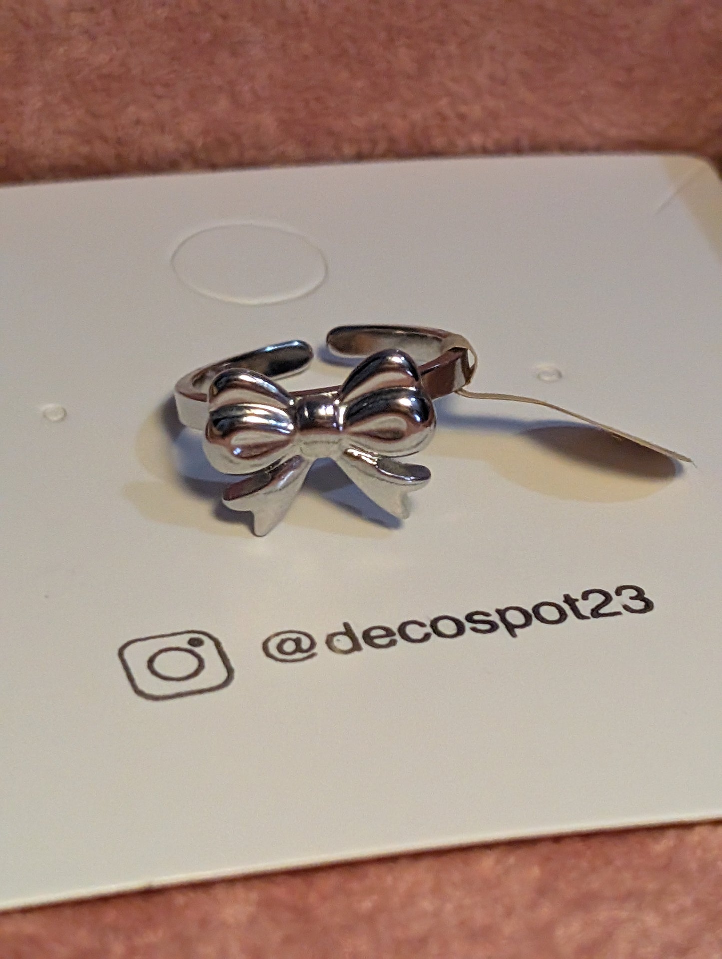 Bowtie 🎀 Stainless steel ring