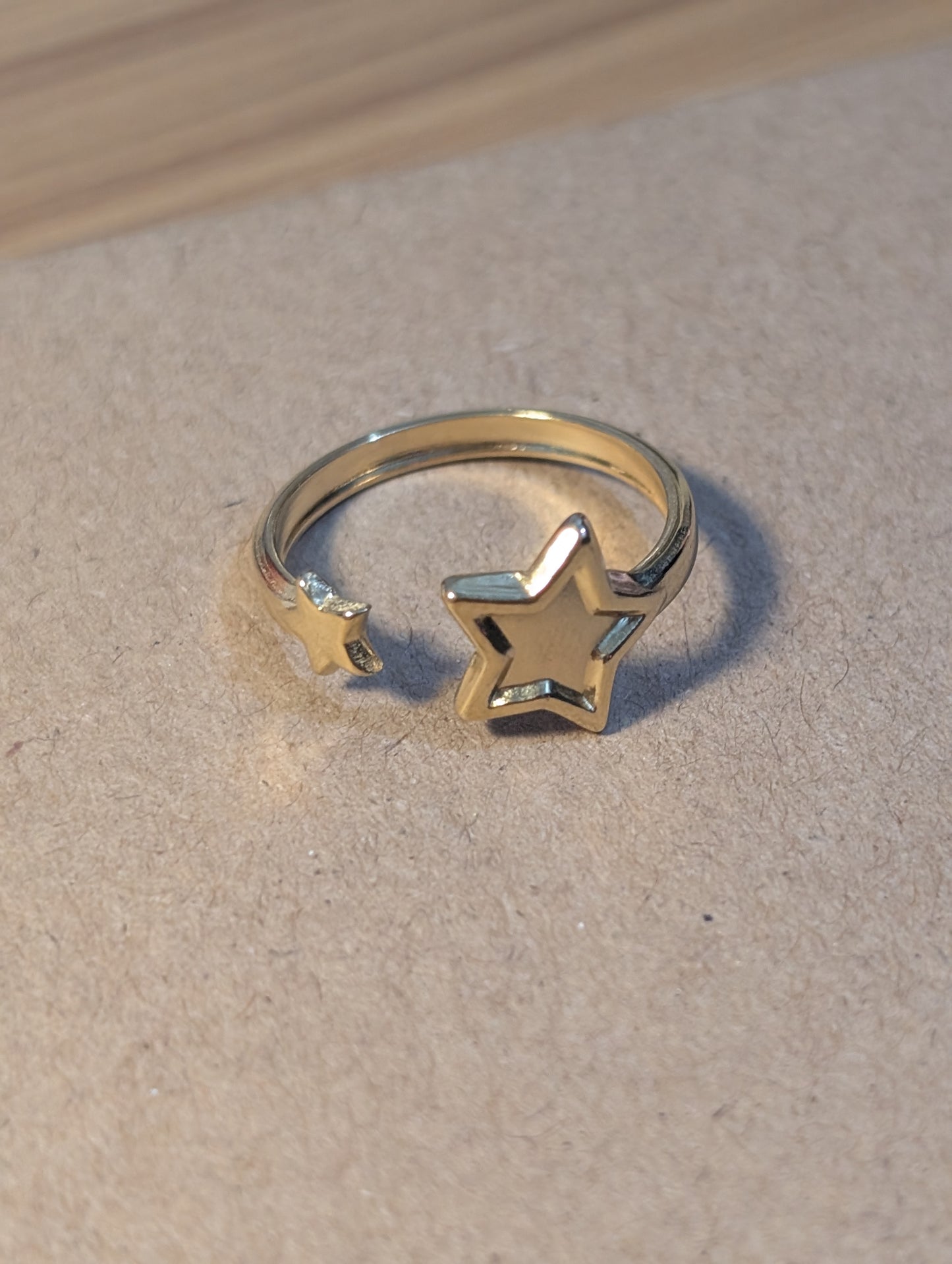 Your double star ✨ Stainless Steel Plated With 18k Gold Ring