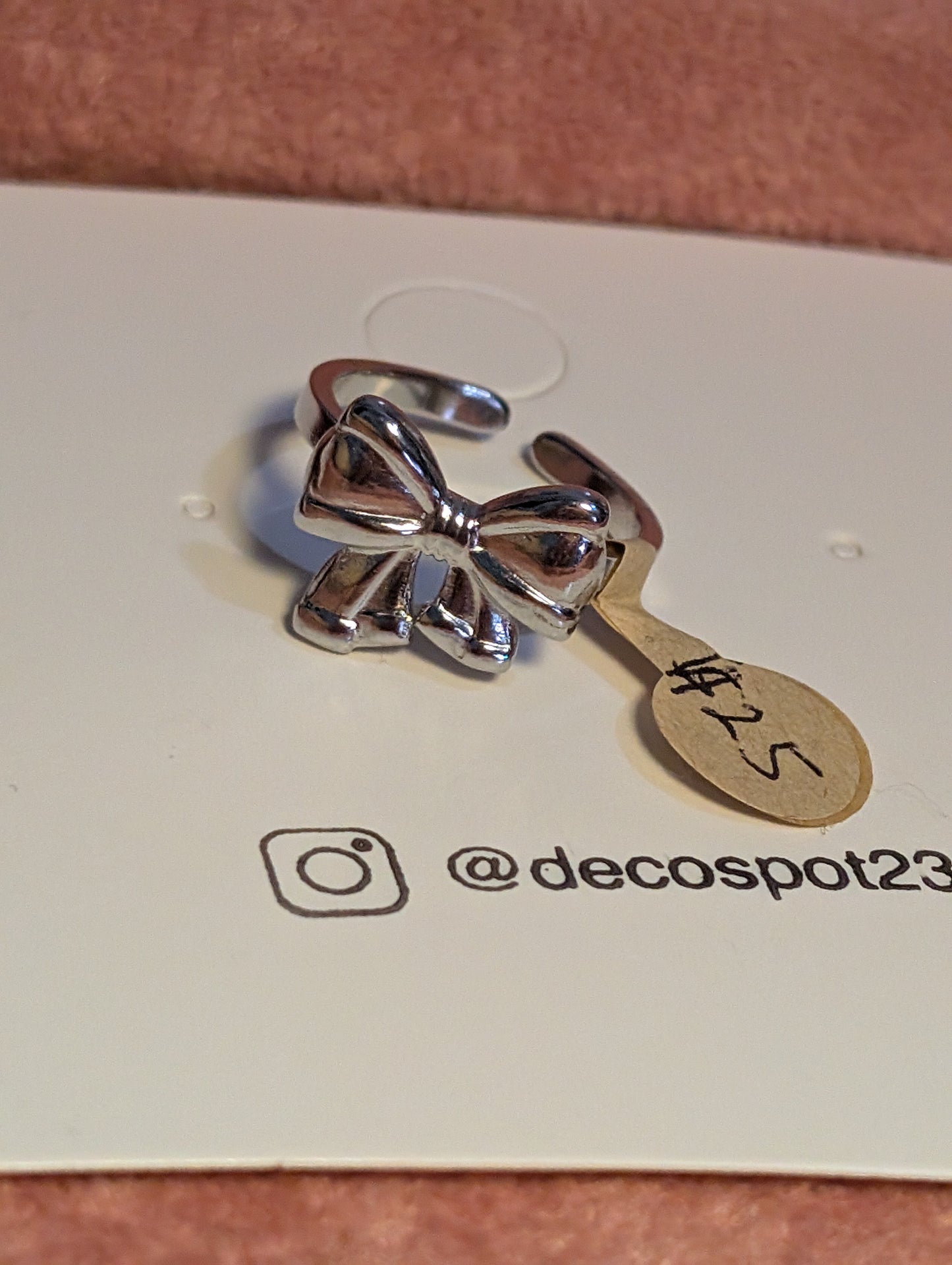 Bowtie 🎀 Stainless steel ring