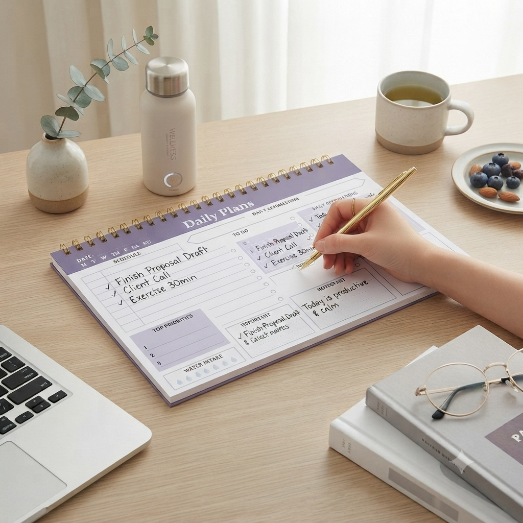 Physical Version Of Daily Planner (60 Pages)