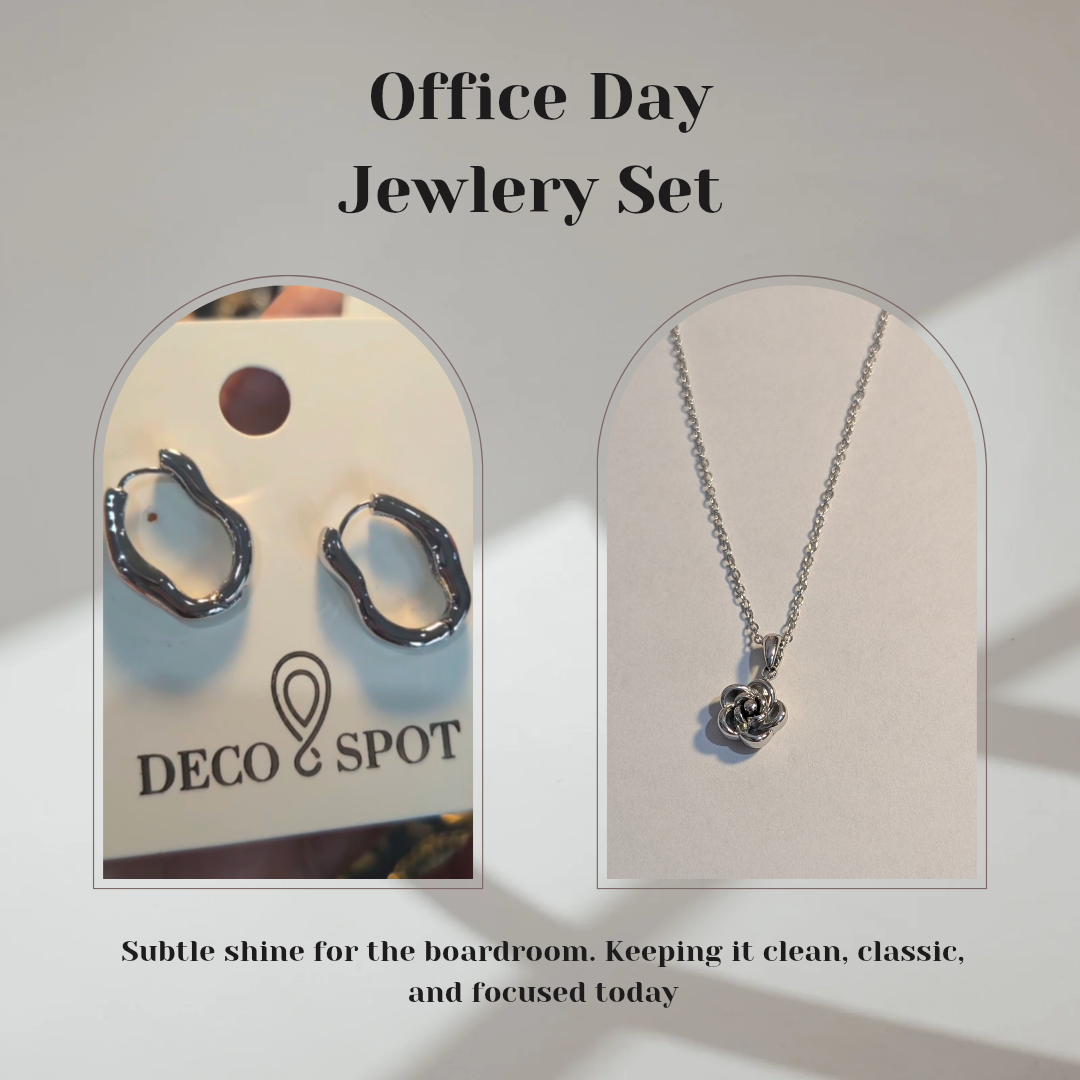 Stainless Steel Jewelry Sets | Curated Looks for Office, Casual & Party