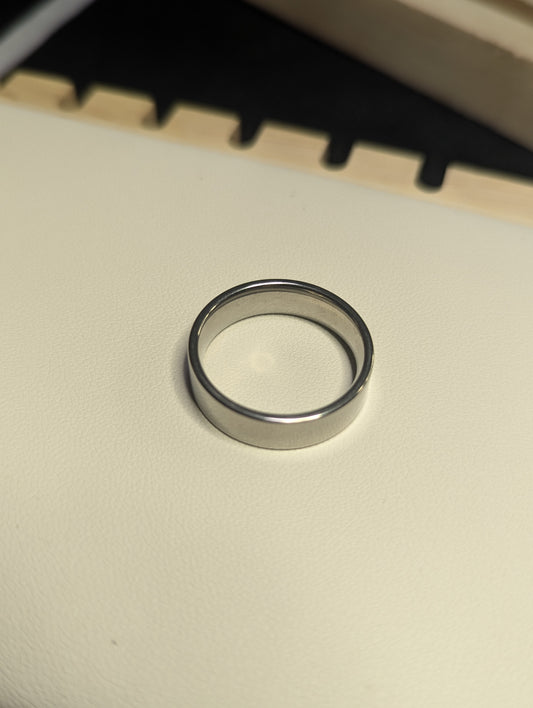 6mm Plain Stainless Unisex Ring