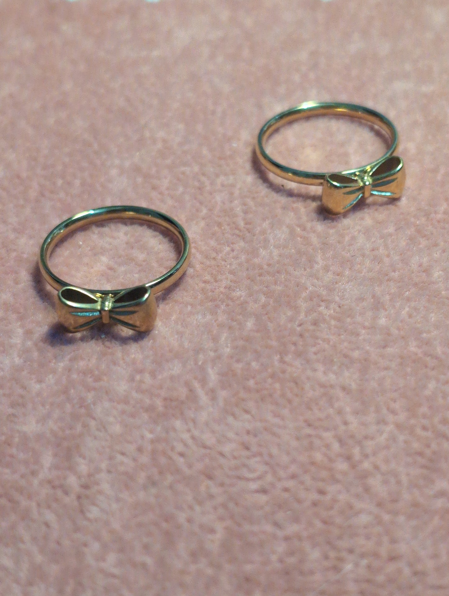 CUTE BOWTIE DESIGN 💝 STAINLESS STEEL PLATED WITH 18K GOLD