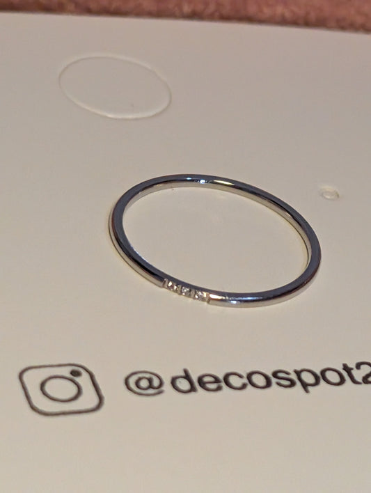 Three lil diamond design ✨ Stainless steel ring
