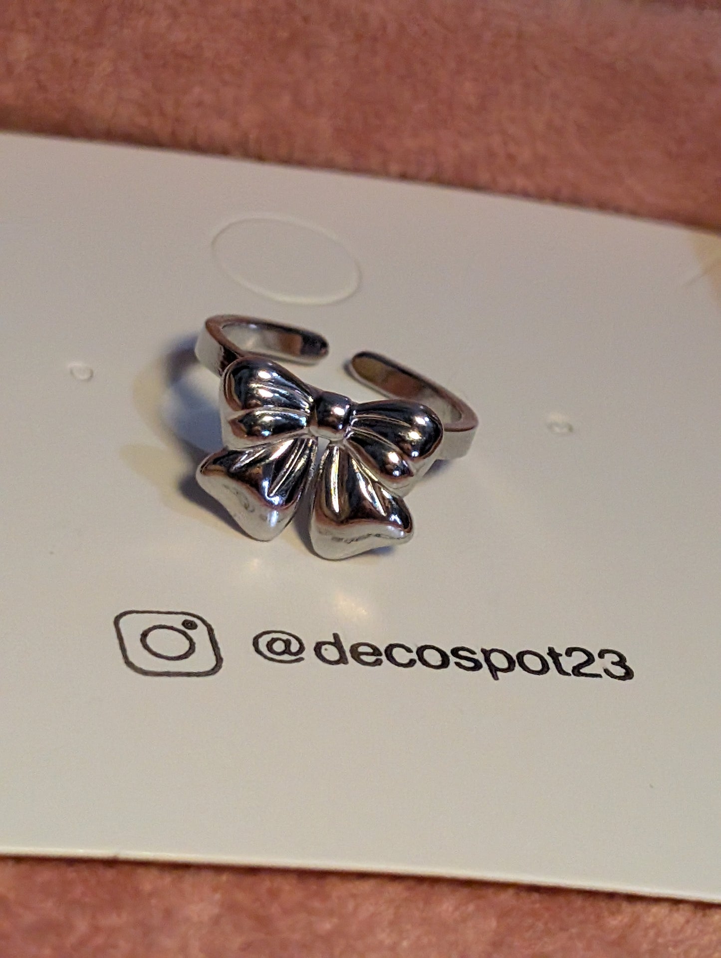Bowtie 🎀 Stainless steel ring