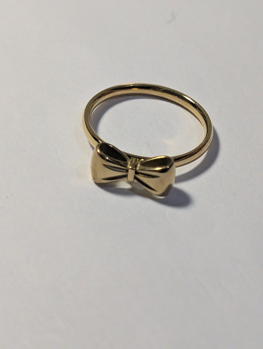 CUTE BOWTIE DESIGN 💝 STAINLESS STEEL PLATED WITH 18K GOLD