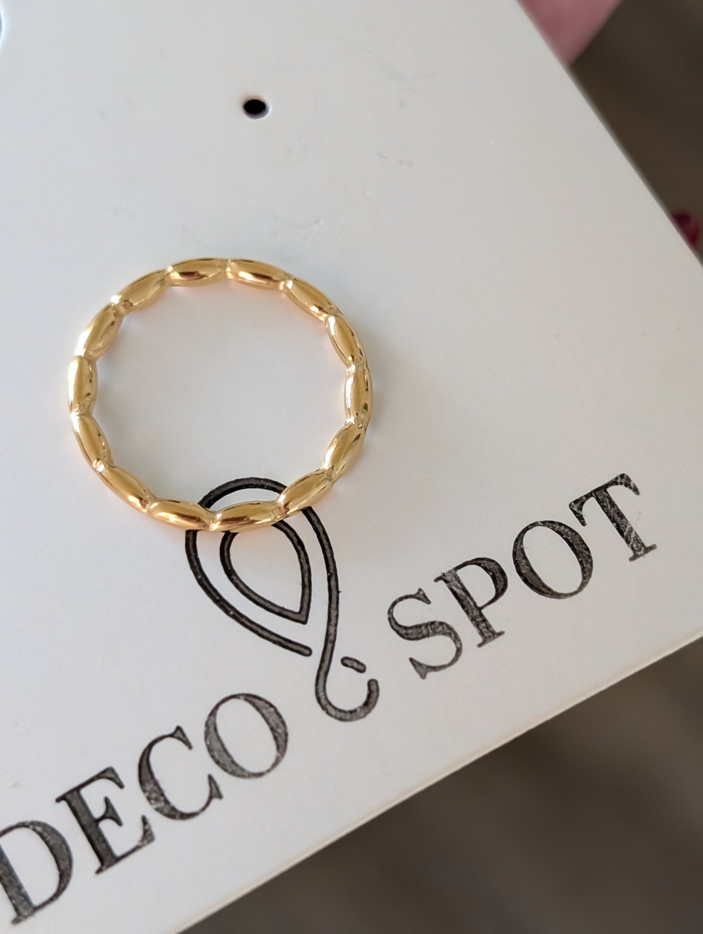 The Beaded Texture Band (18k Gold Plated)