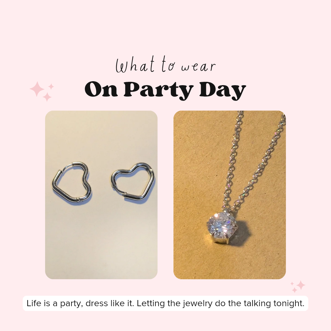 Stainless Steel Jewelry Sets | Curated Looks for Office, Casual & Party